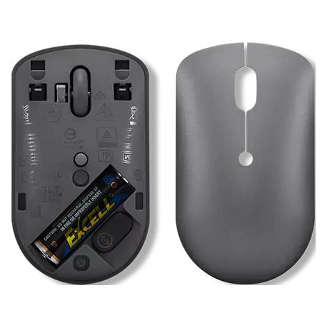 Lenovo | Wireless Compact Mouse | 540 | Red optical sensor | Wireless | 2.4G Wireless via USB-C receiver | Storm Grey | 1 year(s - 5